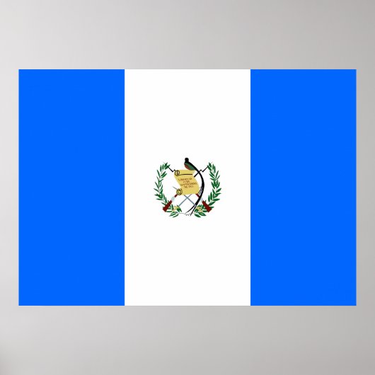 Guatemalteekse vlag poster (Voorkant)