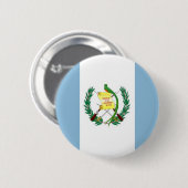 Guatemalteekse vlag ronde button 5,7 cm (Voorkant /achterkant)