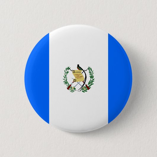 Guatemalteekse vlag ronde button 5,7 cm (Voorkant)