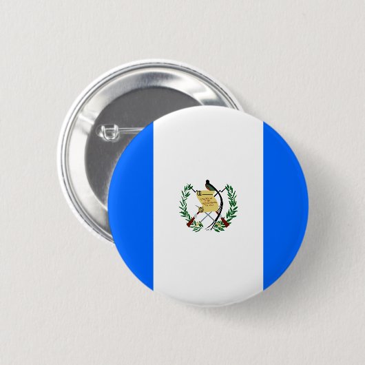 Guatemalteekse vlag ronde button 5,7 cm (Voorkant /achterkant)