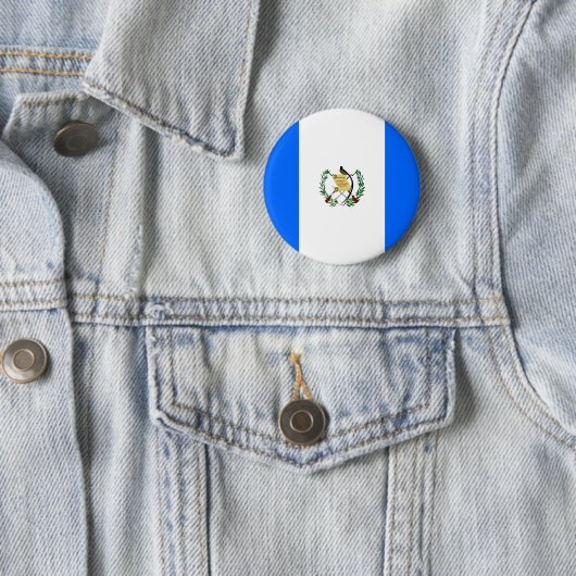 Guatemalteekse vlag ronde button 5,7 cm (In situ)