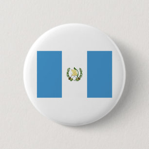 Guatemalteekse vlag ronde button 5,7 cm
