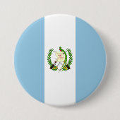 Guatemalteekse vlag ronde button 7,6 cm (Voorkant)