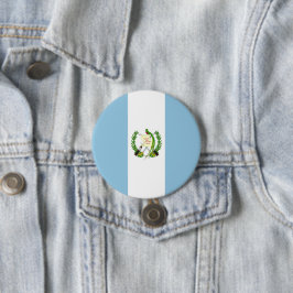 Guatemalteekse vlag ronde button 7,6 cm