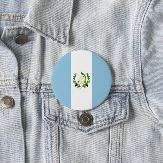 Guatemalteekse vlag ronde button 7,6 cm (In situ)