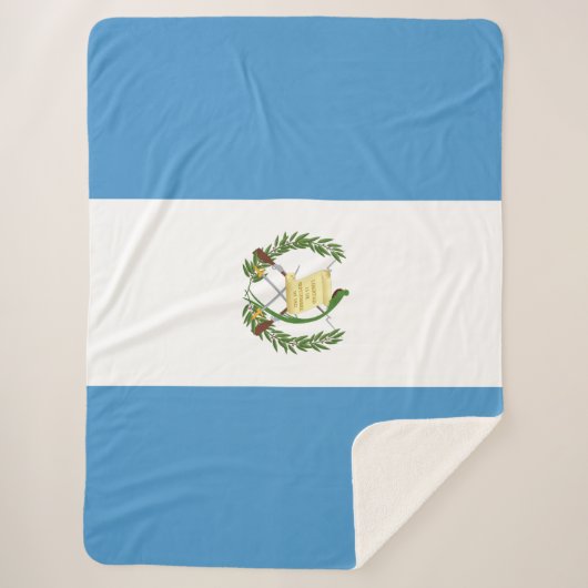 Guatemalteekse vlag sherpa deken (Voorkant)