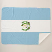 Guatemalteekse vlag sherpa deken (Voorkant (horizontaal))