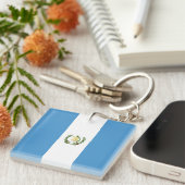 Guatemalteekse vlag sleutelhanger (Voorkant Rechts)