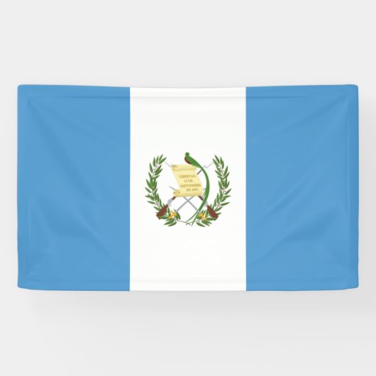 Guatemalteekse vlag spandoek (Horizontaal)