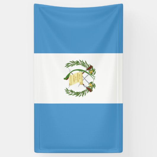 Guatemalteekse vlag spandoek (Verticaal)
