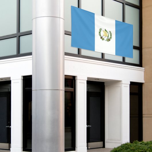 Guatemalteekse vlag spandoek (Buitenkant Gebouw)