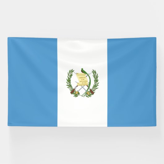 Guatemalteekse vlag spandoek (Horizontaal)