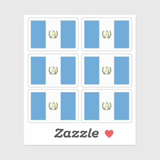 Guatemalteekse vlag sticker (Vel)