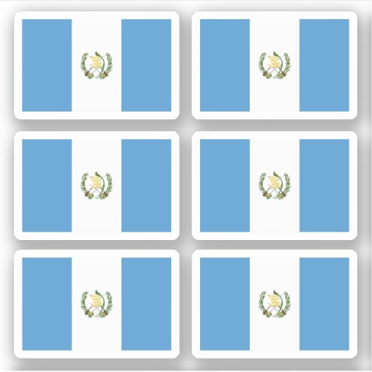 Guatemalteekse vlag sticker (Voorkant)