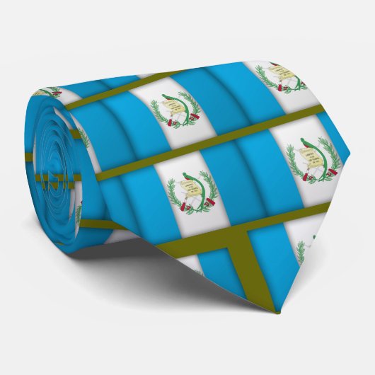 guatemalteekse vlag stropdas (Opgerold)