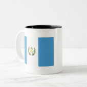 Guatemalteekse vlag tweekleurige koffiemok (Voorkant links)