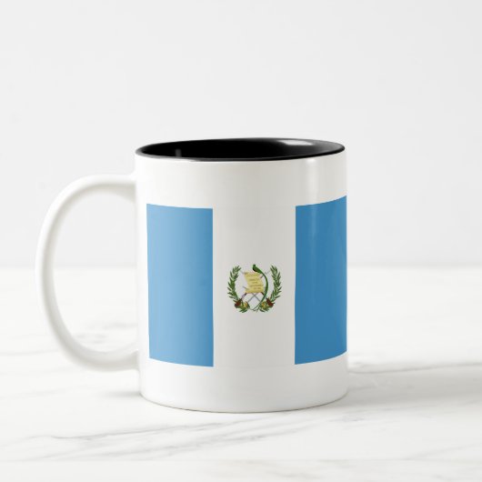 Guatemalteekse vlag tweekleurige koffiemok (Links)