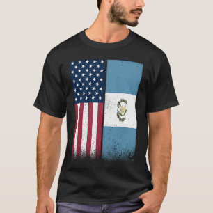 Guatemalteekse vlag Verenigde Staten van Amerika e T-shirt