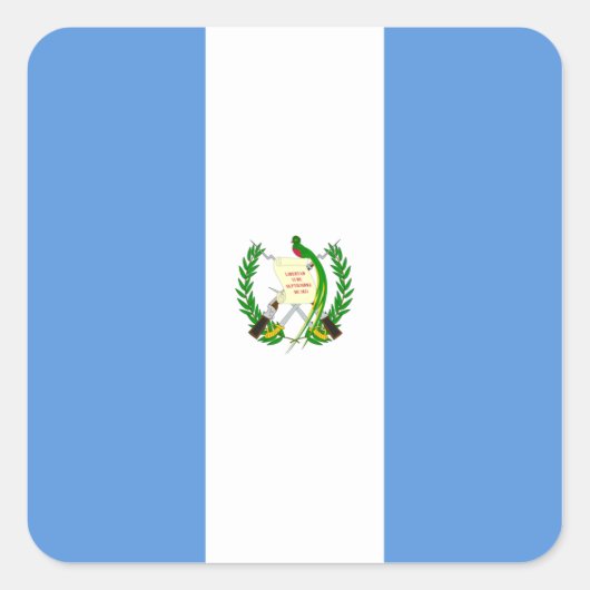 Guatemalteekse vlag vierkante sticker (Voorkant)