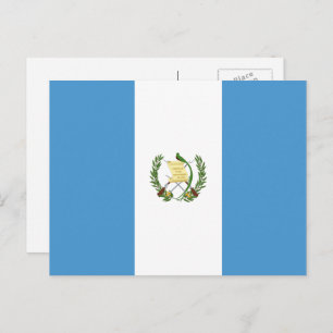 Guatemalteekse vlag, vlag van Guatemala Briefkaart