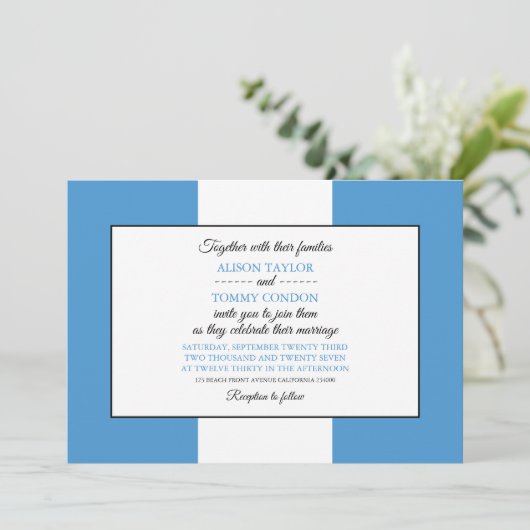 Guatemalteekse vlag, vlag van Guatemala bruiloft Kaart (Staand voorkant)