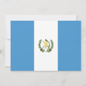 Guatemalteekse vlag, vlag van Guatemala bruiloft Kaart (Achterkant)