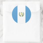 Guatemalteekse vlag, vlag van Guatemala Ronde Sticker (Tas)