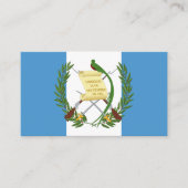 Guatemalteekse vlag & wapen, vlag van Guatemala Visitekaartje (Voorkant)