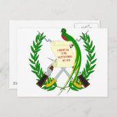 Guatemalteekse wapenmantel briefkaart (Voorkant / Achterkant)