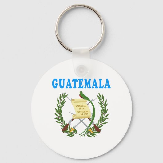 Guatemalteekse wapenschild Design Sleutelhanger (Voorkant)
