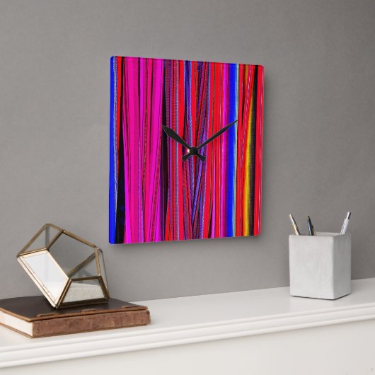 Guatemalteekse weefsels: schatkist van Chichicaste Vierkante Klok (Kantoor)