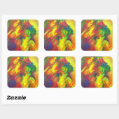 Guatiguana de Taino 2011 Vierkante Sticker (Vel)