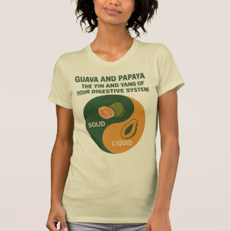 Guava en Papaya: de Yin en Yang van de spijsverter T-shirt