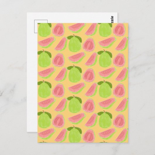 Guava Fruit Briefkaart (Voorkant / Achterkant)