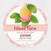 Guava Fruit Canning Labels (Design 1)