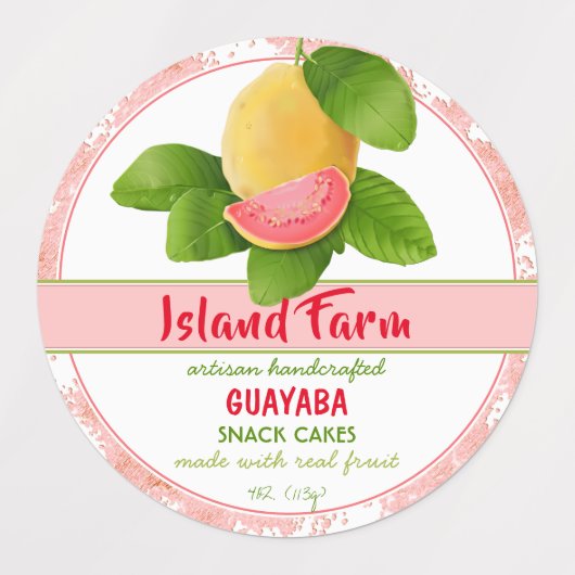 Guava Fruit Canning Labels (Design 1)