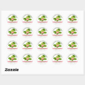 Guava Fruit Canning Ronde Sticker (Vel)