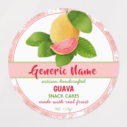 Guava Fruit Labels (Design 2)