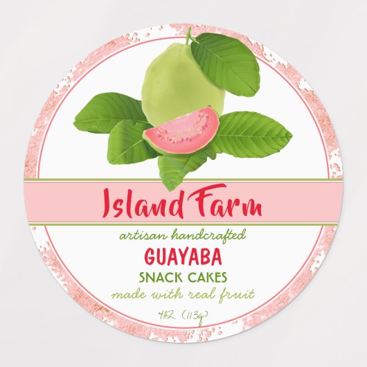 Guava Fruit Package Labels (Design 1)