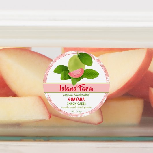 Guava Fruit Package Labels (Aangebracht)