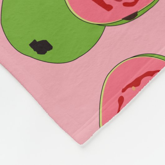 Guava Fruit Pattern Fleece Deken (Hoek)
