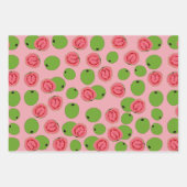 Guava Fruit Pattern Inpakpapier Vel (Voorkant 2)