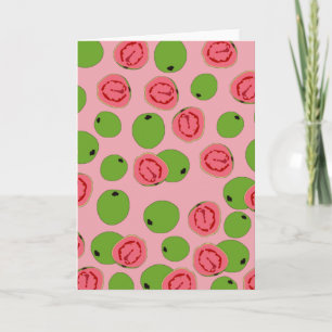 Guava Fruit Pattern Kaart
