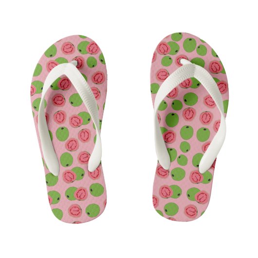 Guava Fruit Pattern Kinder Teenslippers (Voetbed)