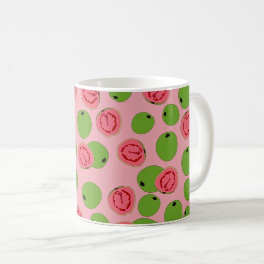 Guava Fruit Pattern Koffiemok (Voorkant rechts)