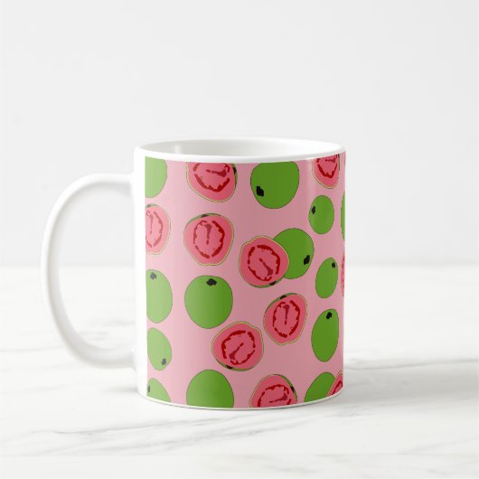 Guava Fruit Pattern Koffiemok (Links)