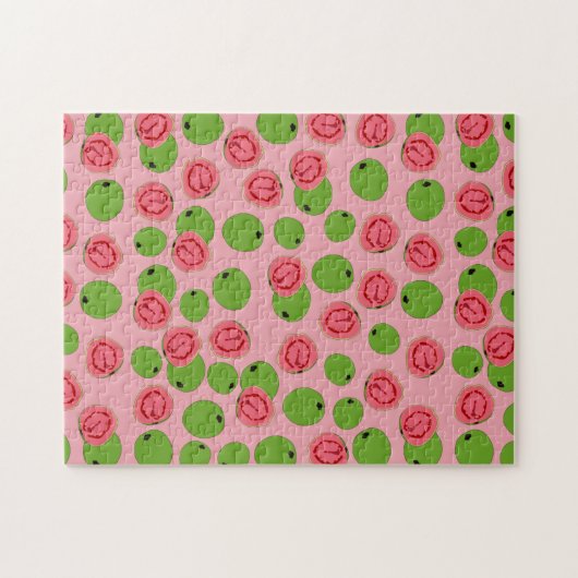 Guava Fruit Pattern Legpuzzel (Horizontaal)