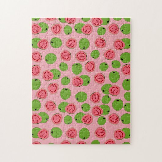 Guava Fruit Pattern Legpuzzel (Verticaal)