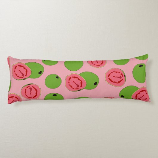 Guava Fruit Pattern Lichaamskussen (Achterkant)