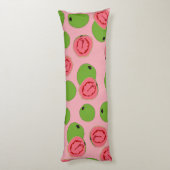 Guava Fruit Pattern Lichaamskussen (Achterkant (Verticaal))